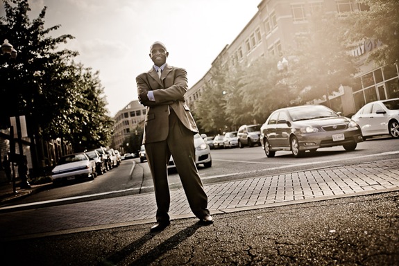 epic man in road  in arlington va