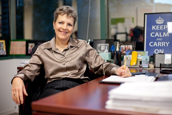 woman sitting in office in fairfax va