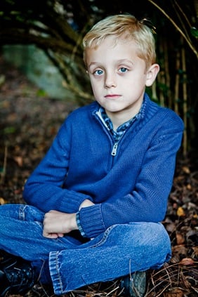 portrait of boy at Glenview Mansion in Rockville, MD