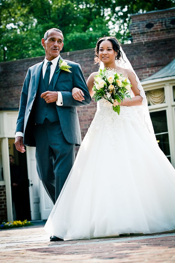 bride with father  at the Newton White Mansion in Mitchellville MD