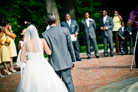 bride with father  at the Newton White Mansion in Mitchellville MD