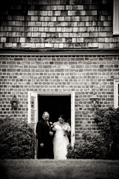 bride walking down isle at Mt. Airy Mansion in Upper Marlboro Maryland