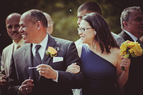 mother watching wedding ceremony at Mt. Airy Mansion in Upper Marlboro Maryland