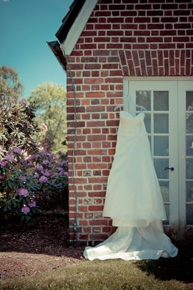 wedding dress at Mt. Airy Mansion in Upper Marlboro Maryland