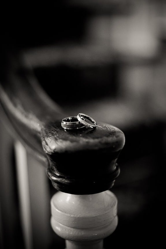 wedding rings at Mt. Airy Mansion in Upper Marlboro Maryland