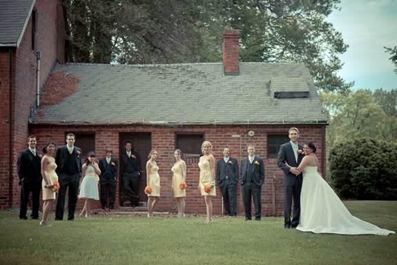 wedding party at Mt. Airy Mansion in Upper Marlboro Maryland