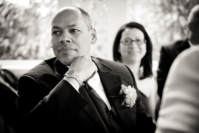 father watching bride and groom dance at Mt. Airy Mansion in Upper Marlboro Maryland