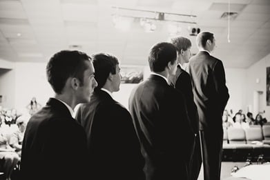 groomsmen at wedding in Mechanicsville MD