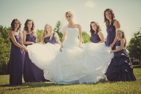 brides wedding party in Mechanicsville MD