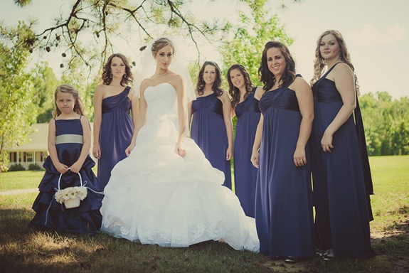 brides wedding party in Mechanicsville MD