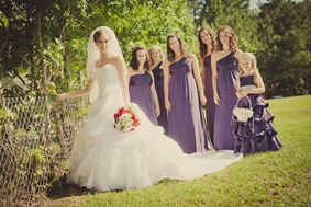 brides wedding party in Mechanicsville MD