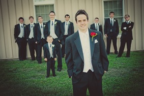 grooms wedding party in Mechanicsville MD