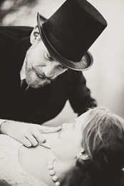 The Villain Ties the Maden to the Tracks  Engagement Session