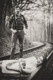 The Hero Saves the Maiden from the Villain  Engagement Session