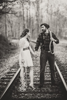 The Hero Saves the Maiden from the Villain  Engagement Session
