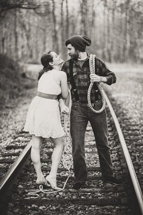 The Hero Saves the Maiden from the Villain  Engagement Session