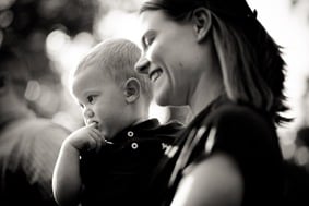 Cute family at Wheaton Regional Park in Wheaton Maryland