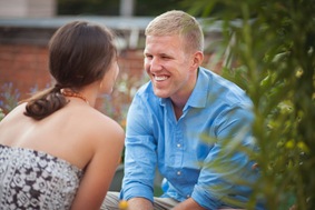 Rooftop engagement session in annapolis maryland
