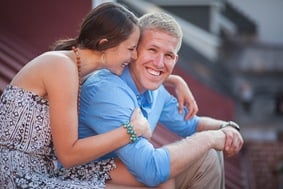 Rooftop engagement session in annapolis maryland
