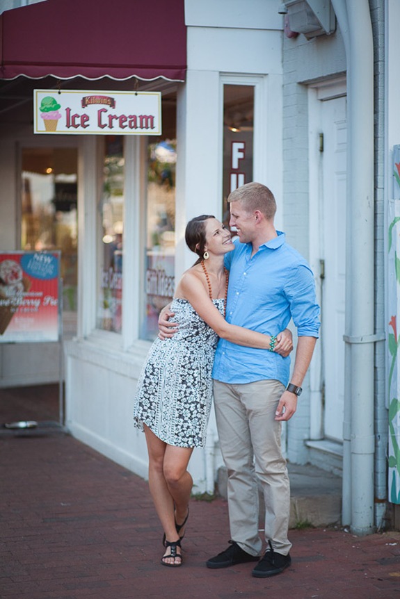 Rooftop engagement session in annapolis maryland