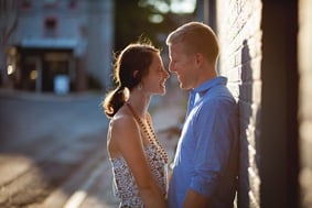 Rooftop engagement session in annapolis maryland