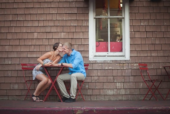 Rooftop engagement session in annapolis maryland