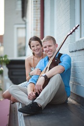 Rooftop engagement session in annapolis maryland
