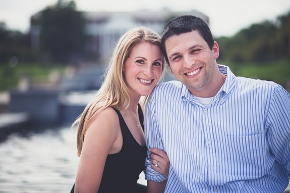 nostalgic engagement photos at the University of Maryland