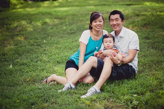 Famiily with toddler at Wheaton Regional Park in Maryland