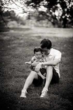 Famiily with toddler at Wheaton Regional Park in Maryland