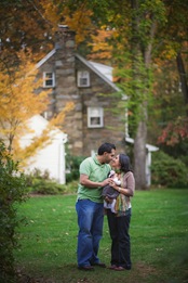 Adorable family at McCrillis Gardens in Maryland