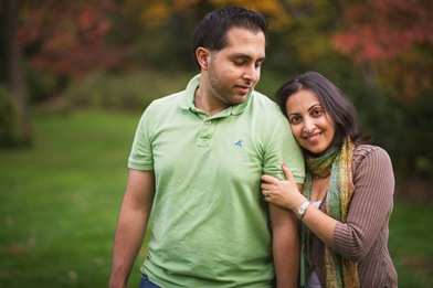 Adorable family at McCrillis Gardens in Maryland