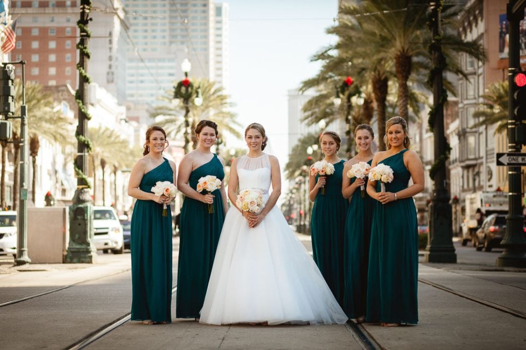 bride-and-bridesmaids-downtown-new-orleans