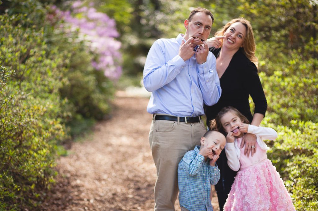 family-making-funny-faces