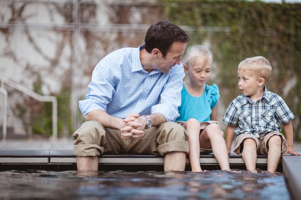 father-talking-to-children
