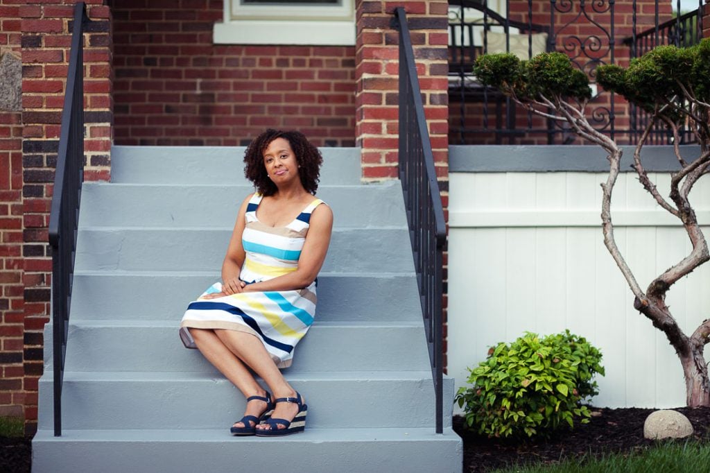 woman-on-house-steps
