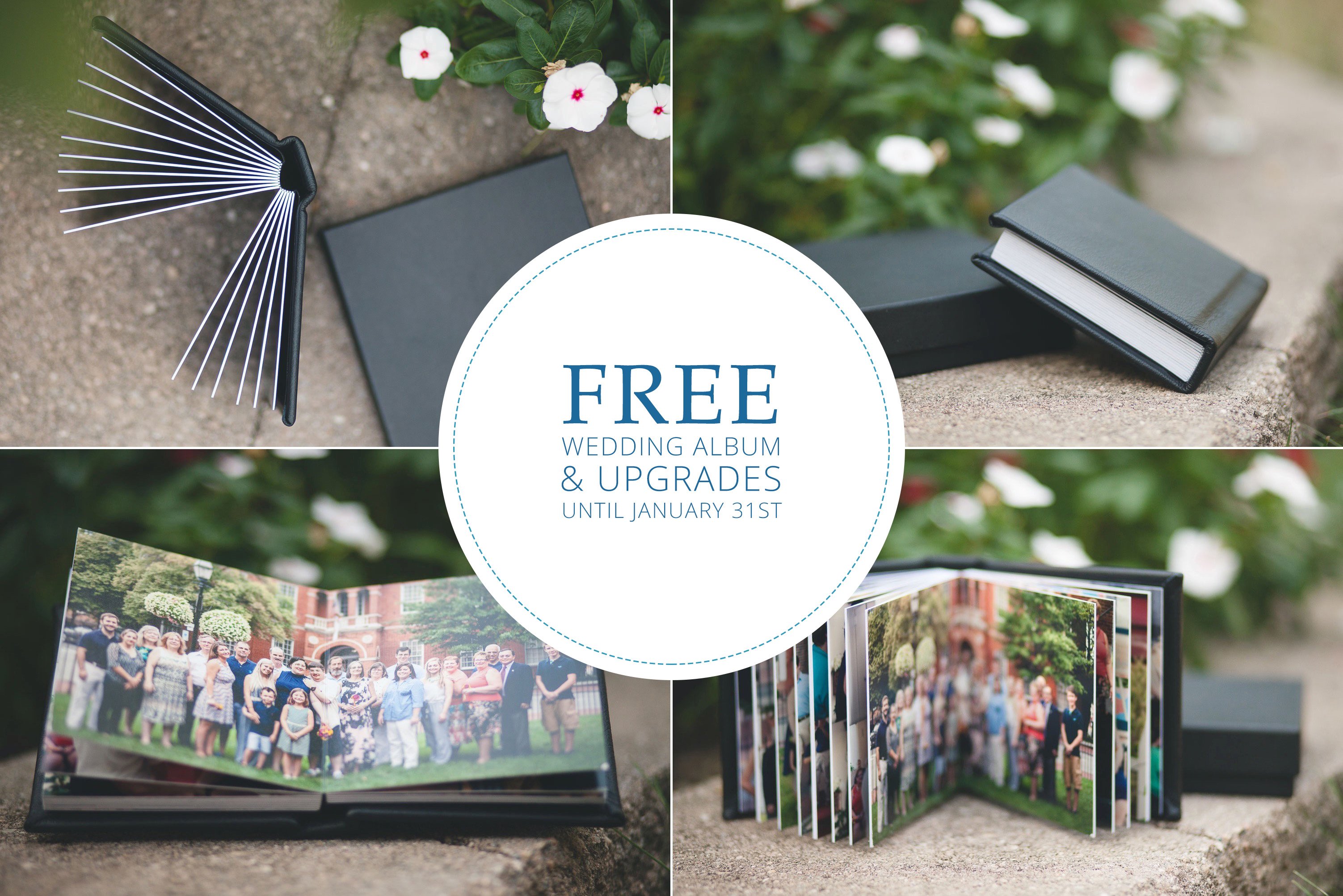 Free Wedding Album & Upgrades Until January 31st!