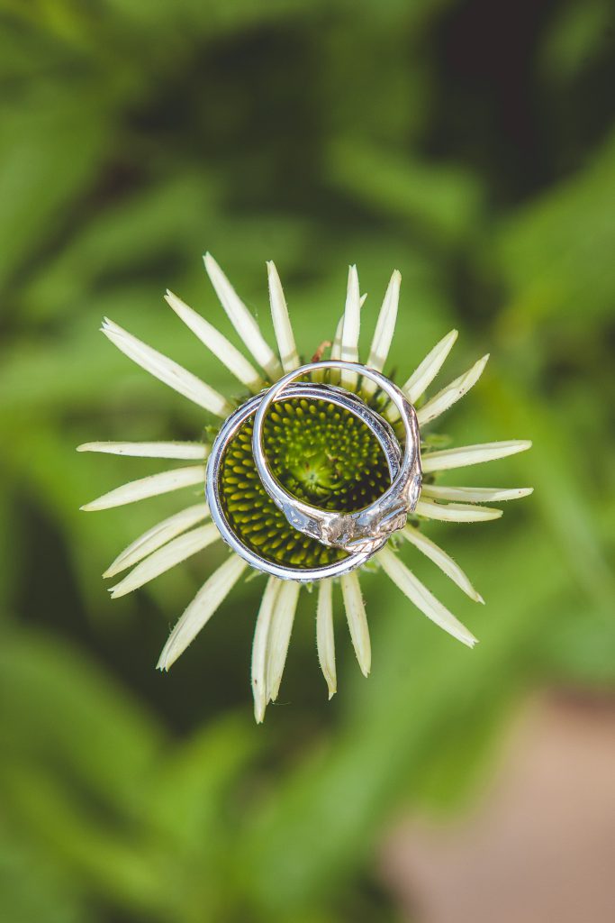 A wedding ring, captured by a professional Maryland wedding photographer in Annapolis.