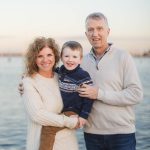 A family portrait by the water in Downtown Annapolis.