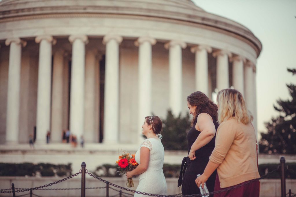 DC wedding, Jefferson Memorial