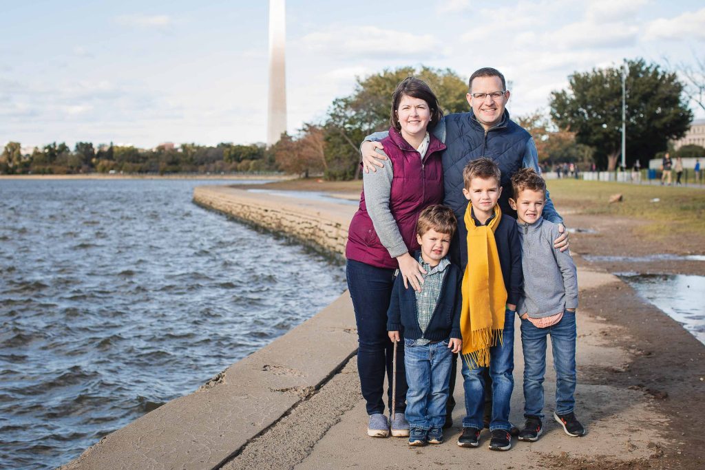 Washington DC family photographer specializing in capturing memories at iconic locations like the Jefferson Memorial.