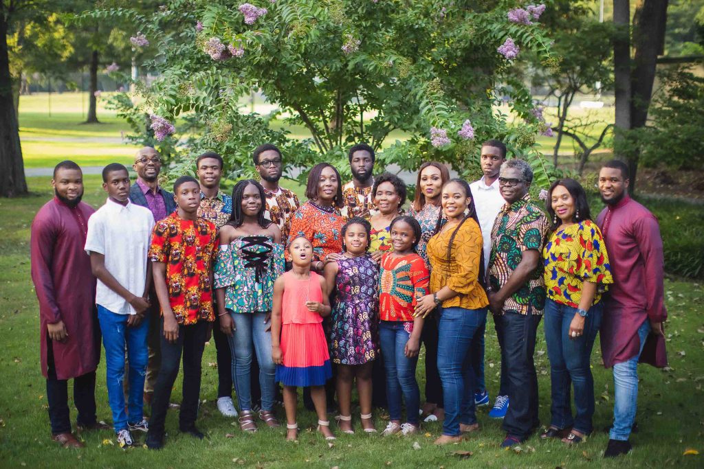 A group of people posing for a photo in Watkins Park, Maryland.
