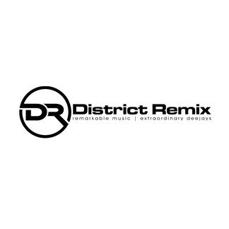 Logo for District Remix DJ company