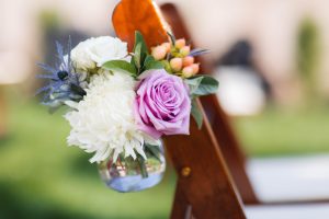 An arrangement of event vendor flowers.