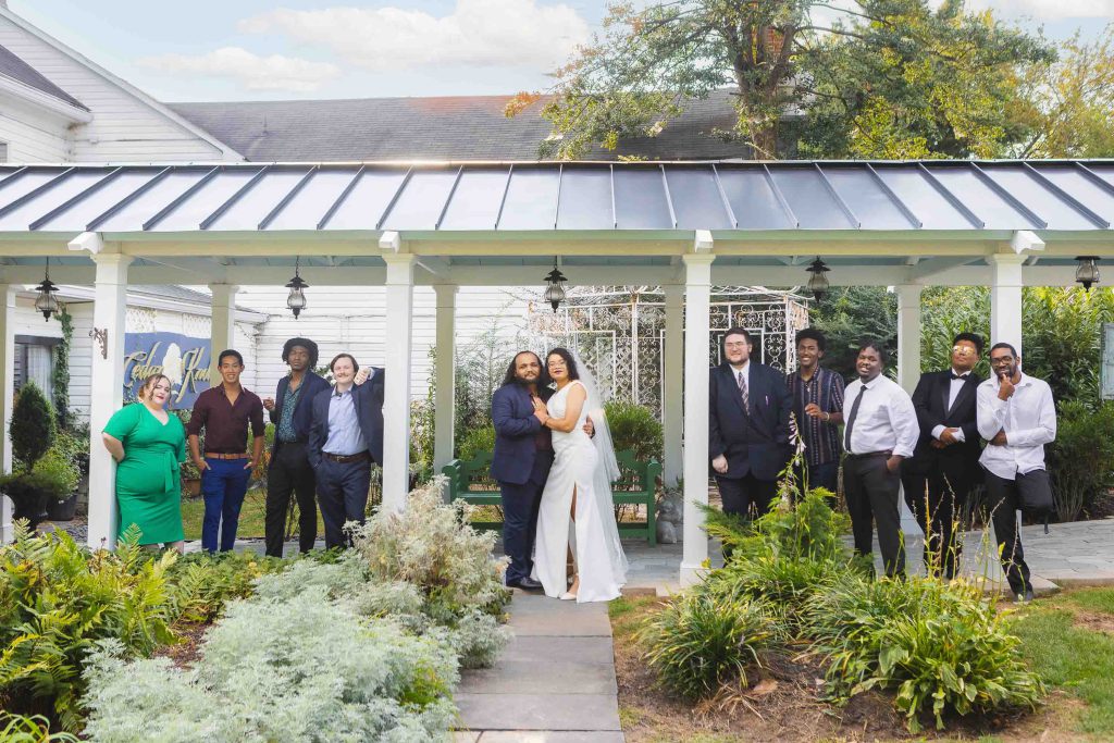 A wedding portrait.