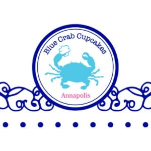 Event vendor specializing in blue crab cupcakes, featuring a captivating logo design.