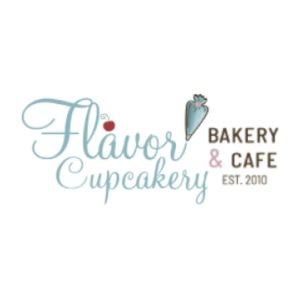 Flavor Cupcakery, a bakery and cupcake cafe with a signature logo.
