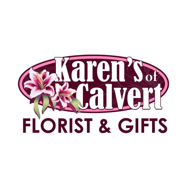 Karen's of Calvert Florist & Gifts, an event vendor with a distinctive logo.