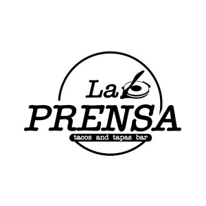 A logo for La Prensa Tacos & Tapas.